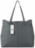 Bőr táska shopper bag Vittoria Gotti szürke V5705